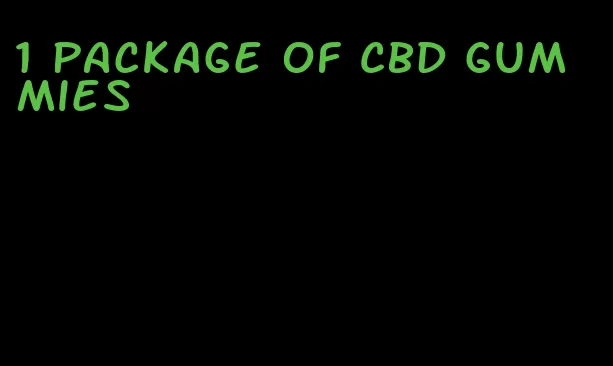 1 package of CBD gummies