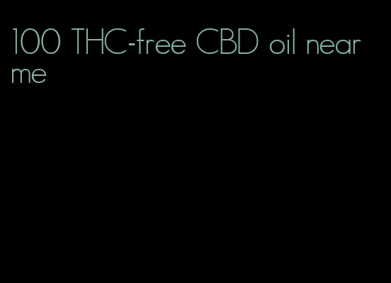 100 THC-free CBD oil near me