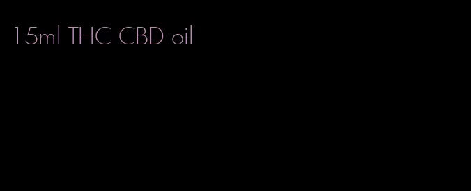 15ml THC CBD oil