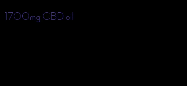 1700mg CBD oil