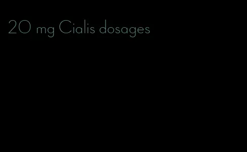 20 mg Cialis dosages