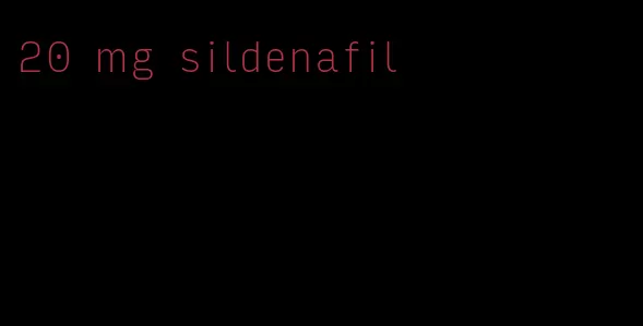 20 mg sildenafil