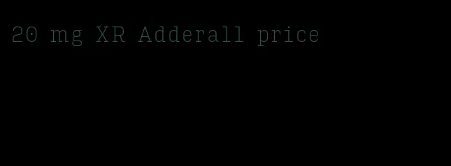 20 mg XR Adderall price