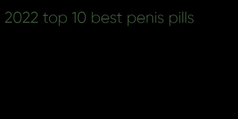 2022 top 10 best penis pills