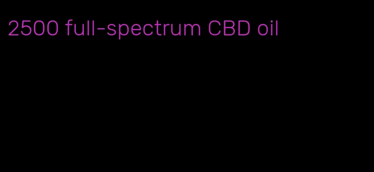 2500 full-spectrum CBD oil