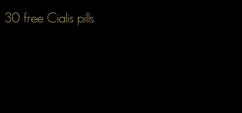 30 free Cialis pills