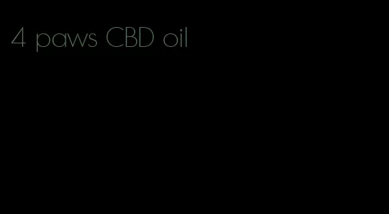 4 paws CBD oil