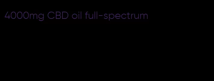 4000mg CBD oil full-spectrum