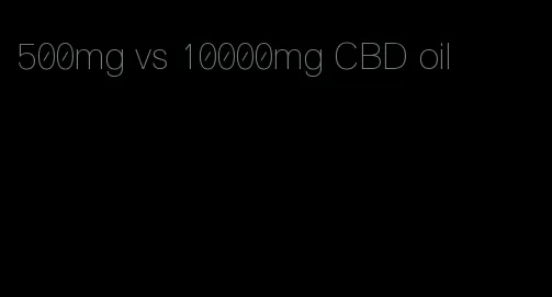 500mg vs 10000mg CBD oil