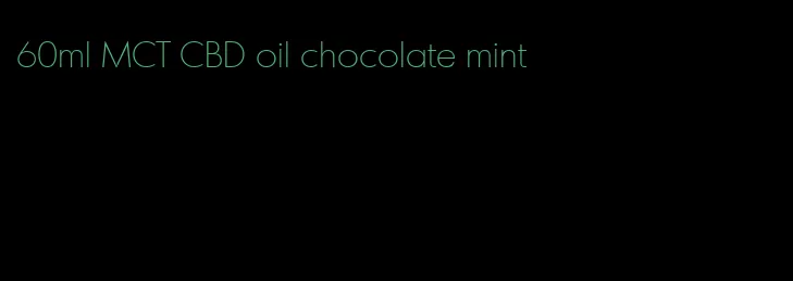 60ml MCT CBD oil chocolate mint