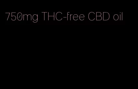 750mg THC-free CBD oil