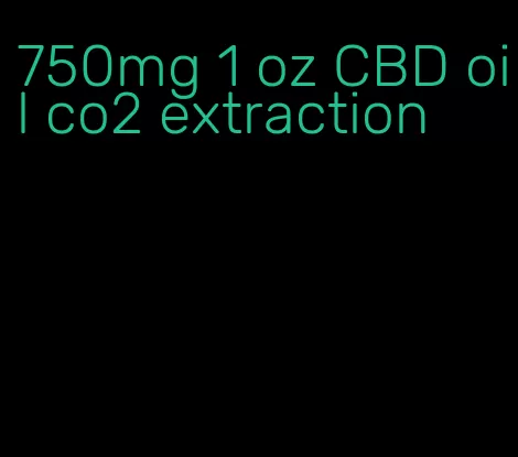 750mg 1 oz CBD oil co2 extraction