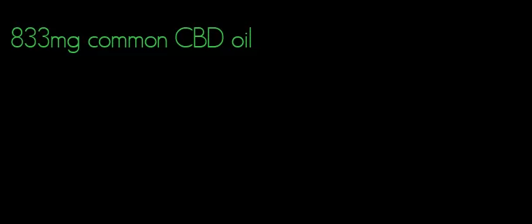 833mg common CBD oil