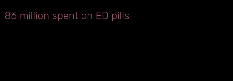 86 million spent on ED pills