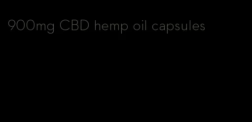 900mg CBD hemp oil capsules