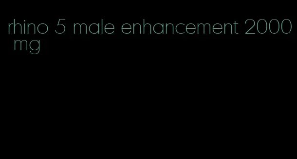 rhino 5 male enhancement 2000 mg