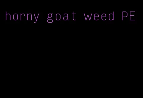 horny goat weed PE