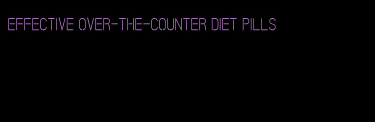 effective over-the-counter diet pills