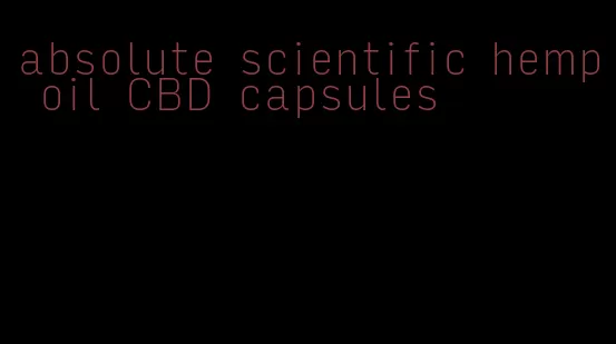 absolute scientific hemp oil CBD capsules