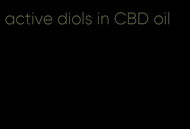 active diols in CBD oil