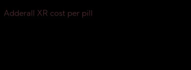 Adderall XR cost per pill