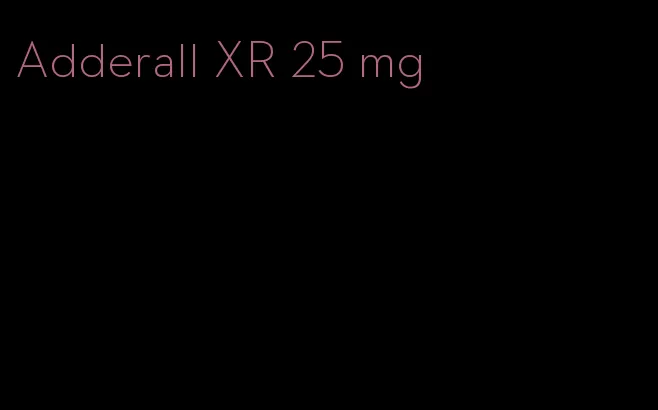 Adderall XR 25 mg