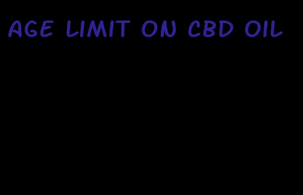 age limit on CBD oil