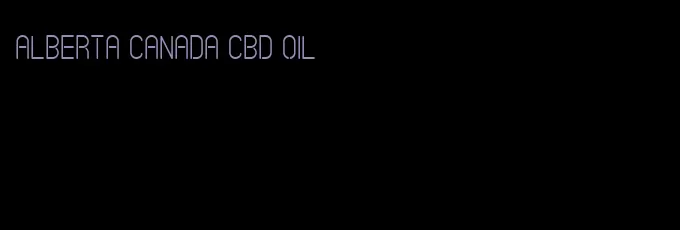 Alberta Canada CBD oil