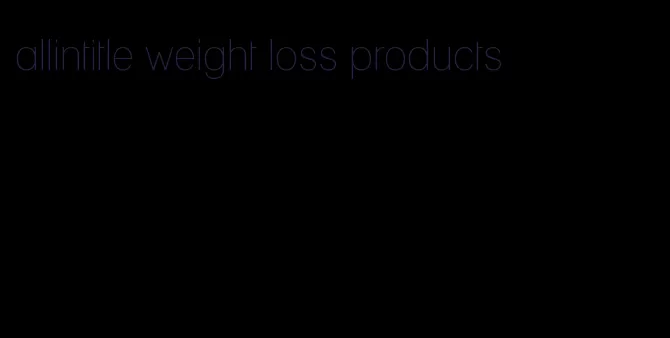 allintitle weight loss products