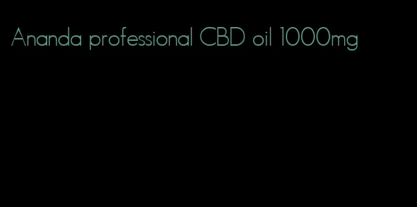 Ananda professional CBD oil 1000mg