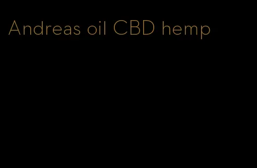 Andreas oil CBD hemp