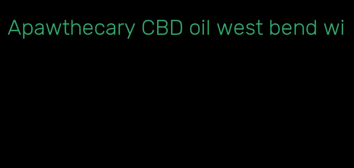 Apawthecary CBD oil west bend wi