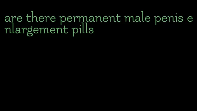 are there permanent male penis enlargement pills