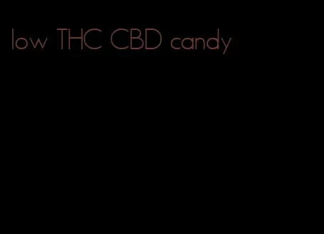 low THC CBD candy