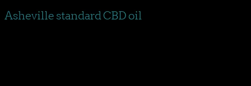 Asheville standard CBD oil