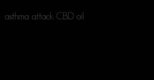 asthma attack CBD oil