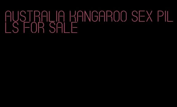 Australia kangaroo sex pills for sale