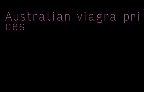 Australian viagra prices