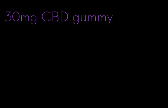 30mg CBD gummy