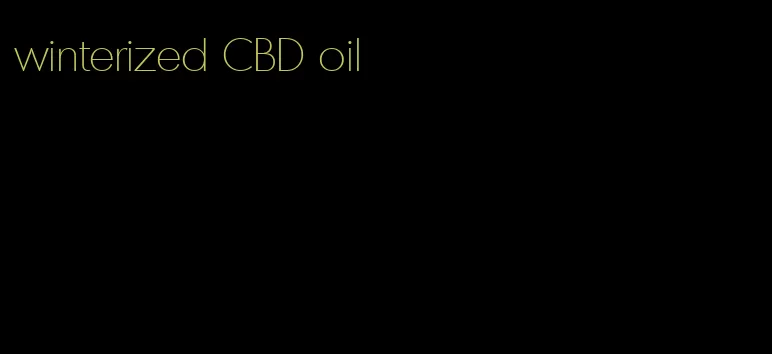 winterized CBD oil