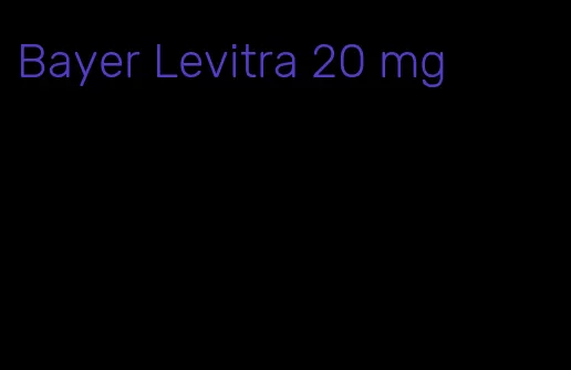 Bayer Levitra 20 mg