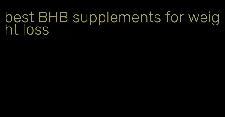 best BHB supplements for weight loss