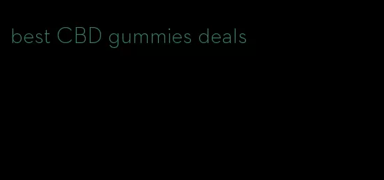 best CBD gummies deals