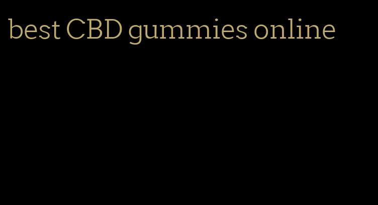 best CBD gummies online