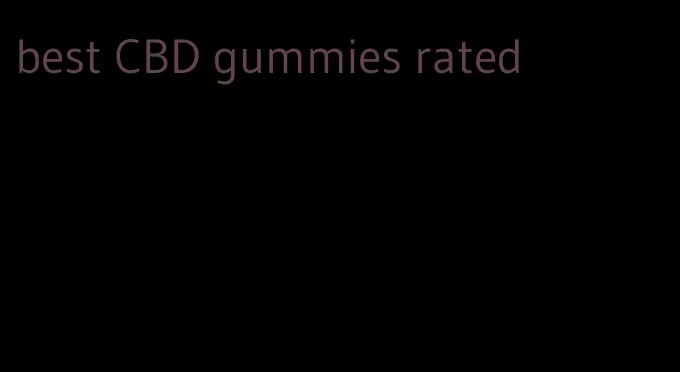 best CBD gummies rated