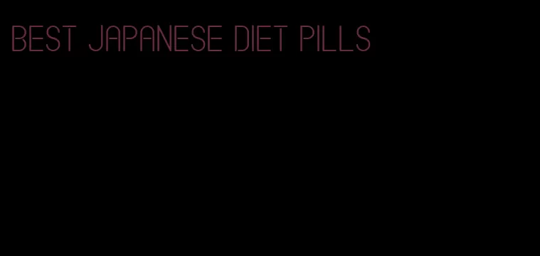 best Japanese diet pills