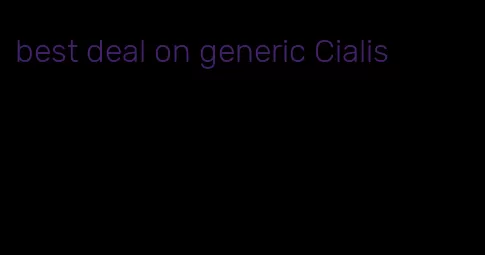 best deal on generic Cialis