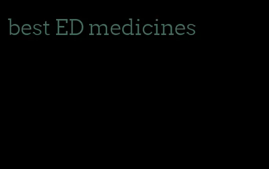 best ED medicines