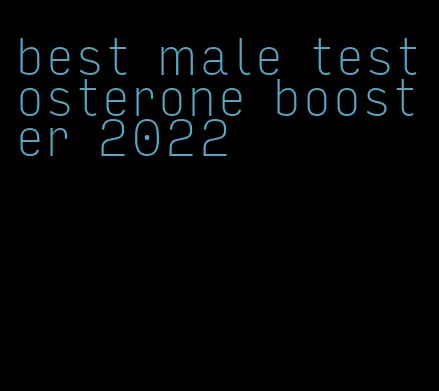 best male testosterone booster 2022