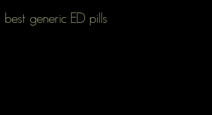 best generic ED pills